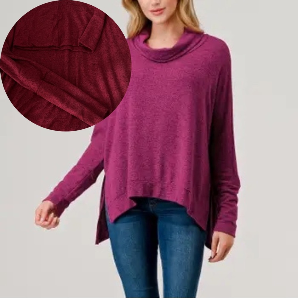 Cowl neck top